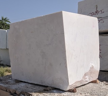 Pure white marble